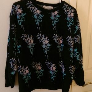 Kate Collins Vintage Floral Sweater